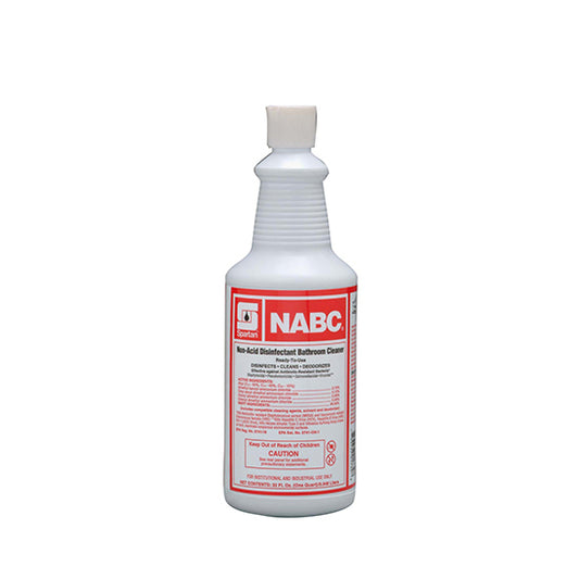 NABC® Floral Restroom Cleaner One-Step Disinfectant 1 QT Multi Surface Daily Neutral 12/Case.